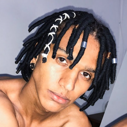 Homens de Dread Masculino Curto twist