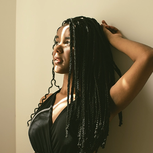 dread sintético preto